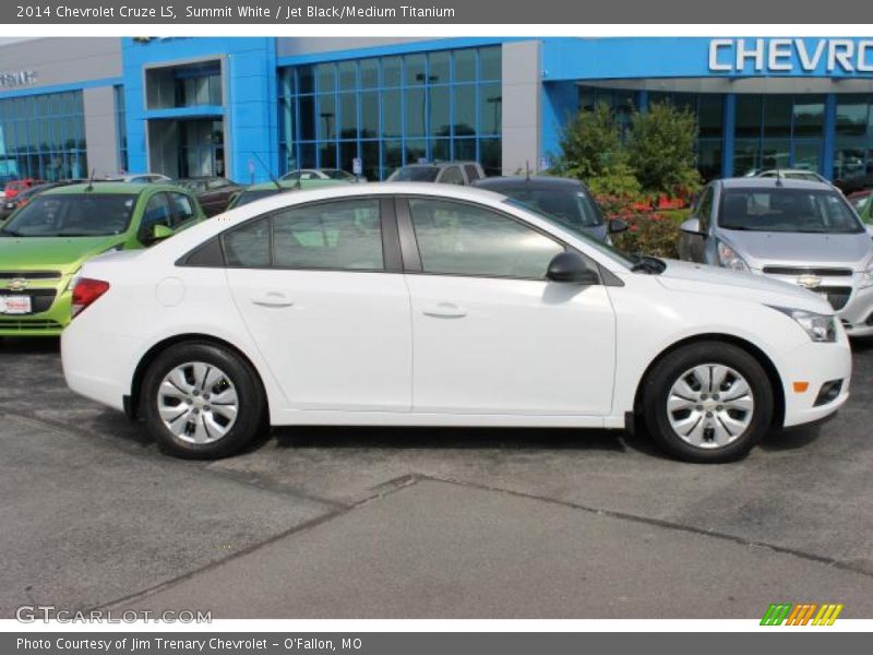 Summit White / Jet Black/Medium Titanium 2014 Chevrolet Cruze LS
