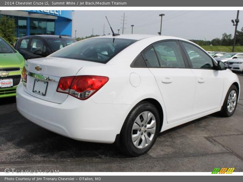 Summit White / Jet Black/Medium Titanium 2014 Chevrolet Cruze LS