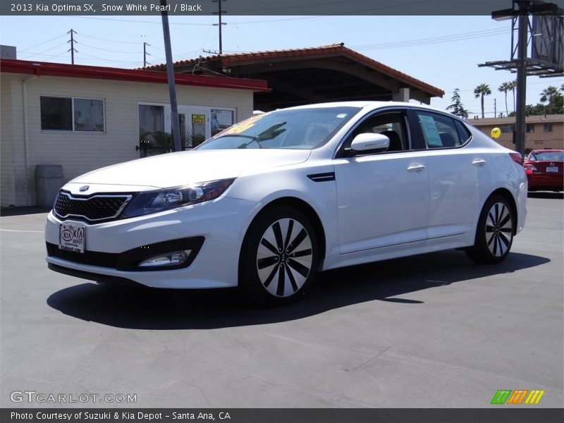 Snow White Pearl / Black 2013 Kia Optima SX