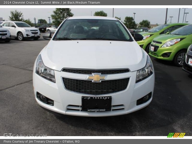 Summit White / Jet Black/Medium Titanium 2014 Chevrolet Cruze LS
