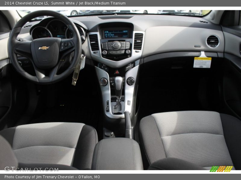 Summit White / Jet Black/Medium Titanium 2014 Chevrolet Cruze LS