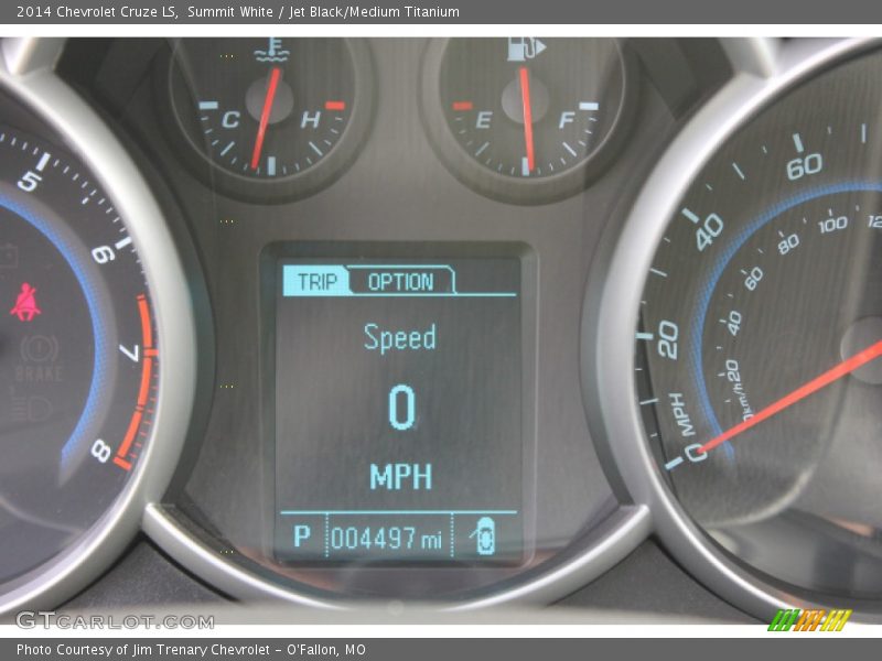 Summit White / Jet Black/Medium Titanium 2014 Chevrolet Cruze LS