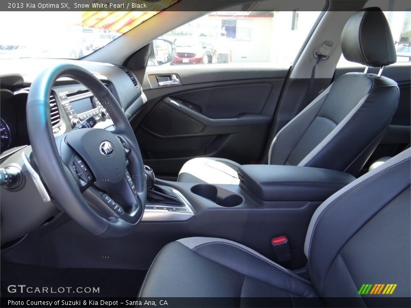 Snow White Pearl / Black 2013 Kia Optima SX
