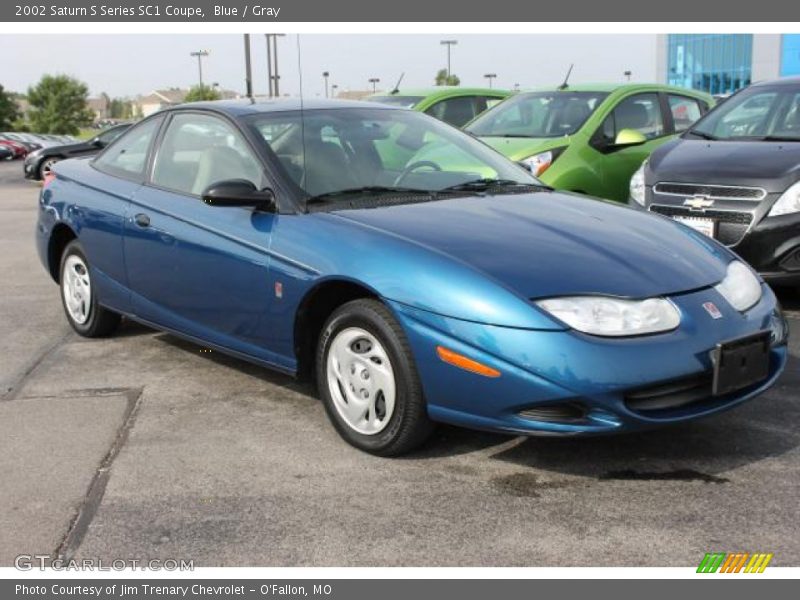 Blue / Gray 2002 Saturn S Series SC1 Coupe
