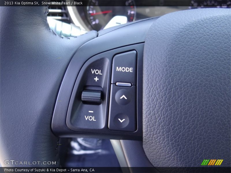 Snow White Pearl / Black 2013 Kia Optima SX