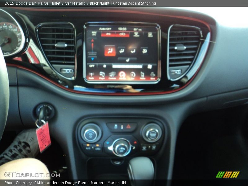 Billet Silver Metallic / Black/Light Tungsten Accent Stitching 2015 Dodge Dart Rallye