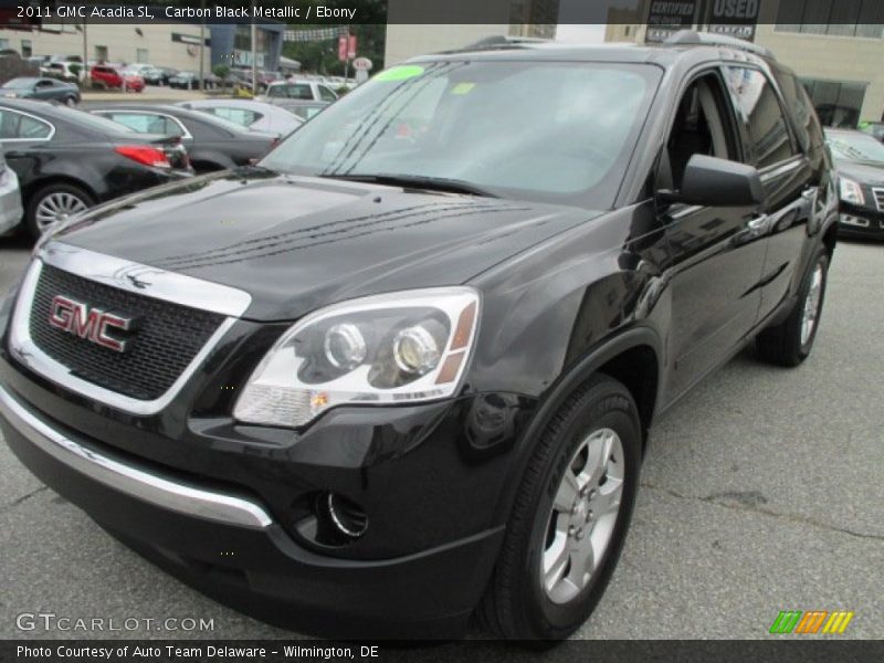 Carbon Black Metallic / Ebony 2011 GMC Acadia SL