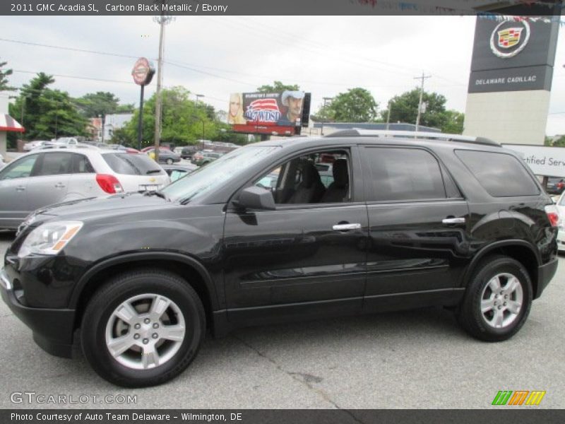 Carbon Black Metallic / Ebony 2011 GMC Acadia SL