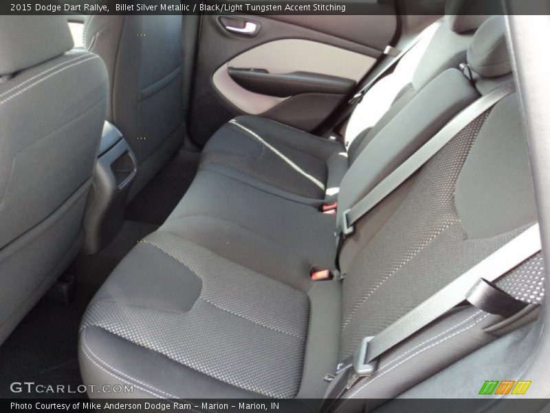 Billet Silver Metallic / Black/Light Tungsten Accent Stitching 2015 Dodge Dart Rallye