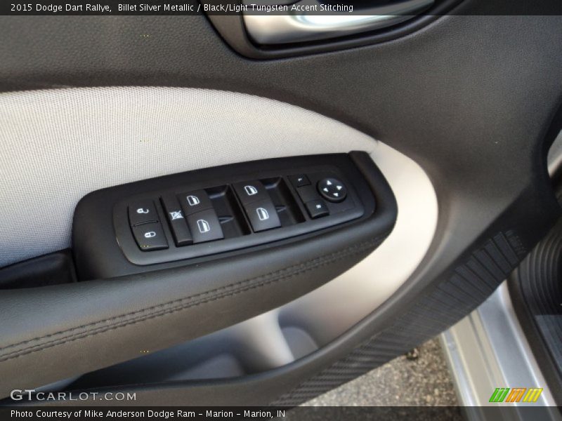 Billet Silver Metallic / Black/Light Tungsten Accent Stitching 2015 Dodge Dart Rallye