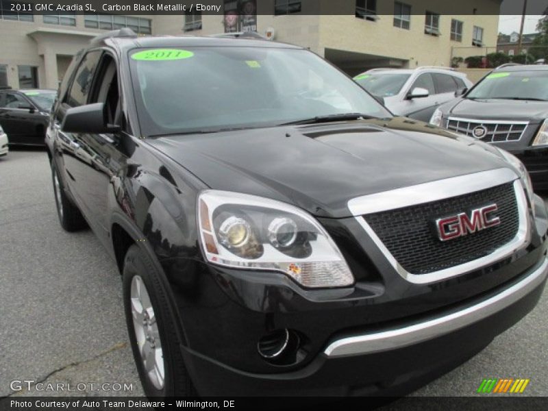 Carbon Black Metallic / Ebony 2011 GMC Acadia SL