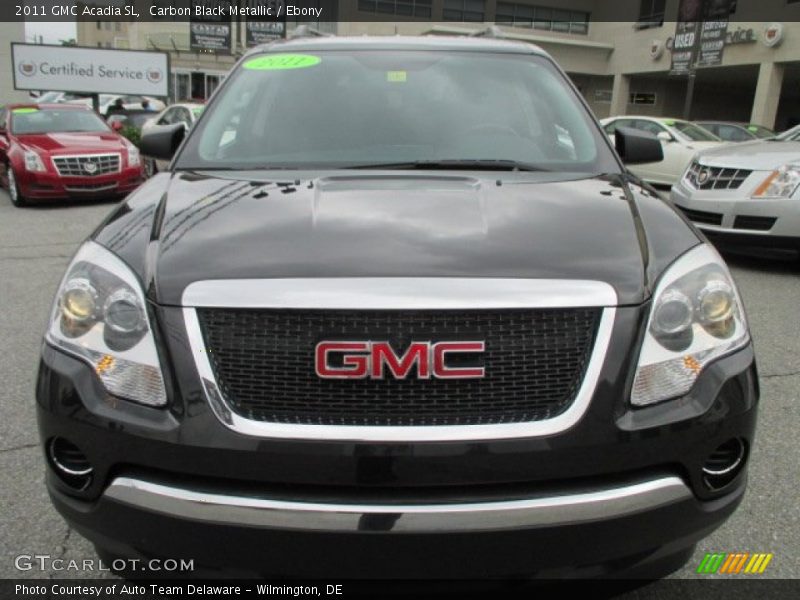 Carbon Black Metallic / Ebony 2011 GMC Acadia SL