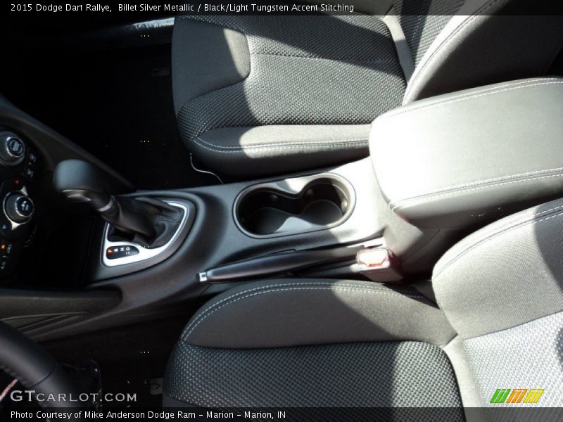 Billet Silver Metallic / Black/Light Tungsten Accent Stitching 2015 Dodge Dart Rallye