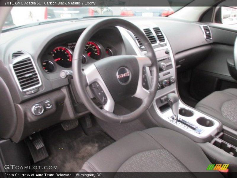 Carbon Black Metallic / Ebony 2011 GMC Acadia SL