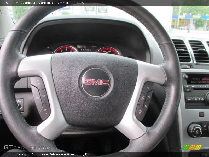 Carbon Black Metallic / Ebony 2011 GMC Acadia SL