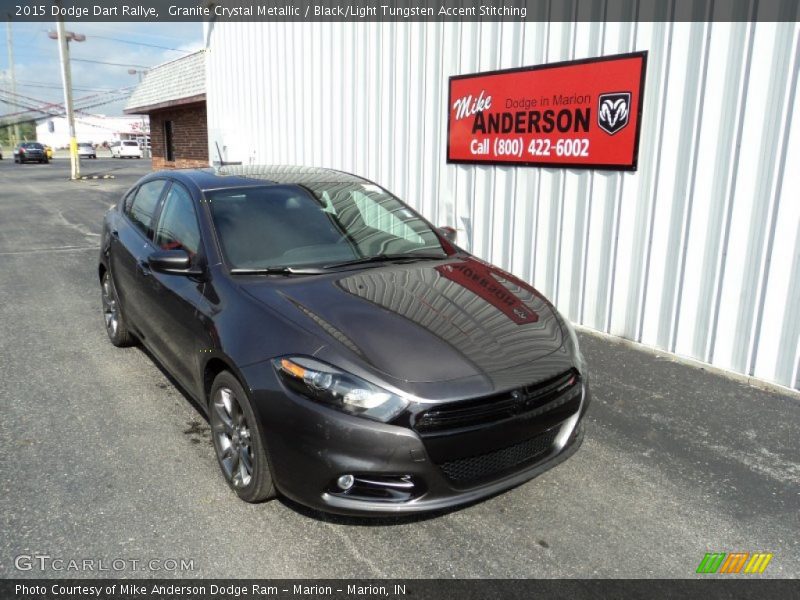 Granite Crystal Metallic / Black/Light Tungsten Accent Stitching 2015 Dodge Dart Rallye