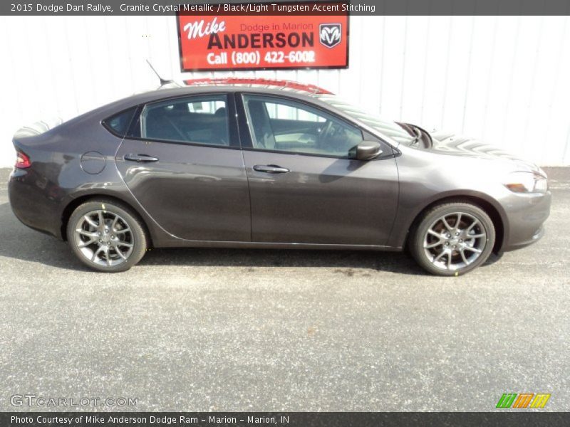 Granite Crystal Metallic / Black/Light Tungsten Accent Stitching 2015 Dodge Dart Rallye