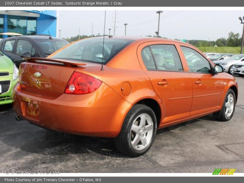 Sunburst Orange Metallic / Gray 2007 Chevrolet Cobalt LT Sedan