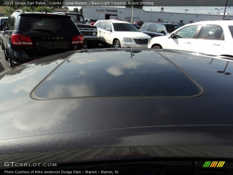 Granite Crystal Metallic / Black/Light Tungsten Accent Stitching 2015 Dodge Dart Rallye