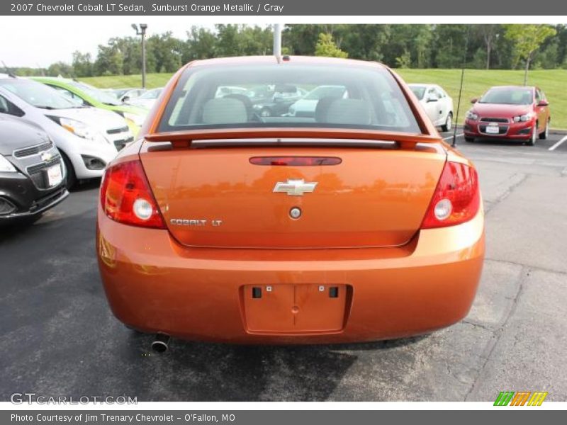 Sunburst Orange Metallic / Gray 2007 Chevrolet Cobalt LT Sedan