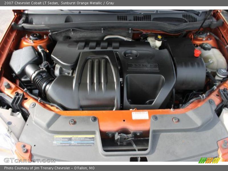 Sunburst Orange Metallic / Gray 2007 Chevrolet Cobalt LT Sedan