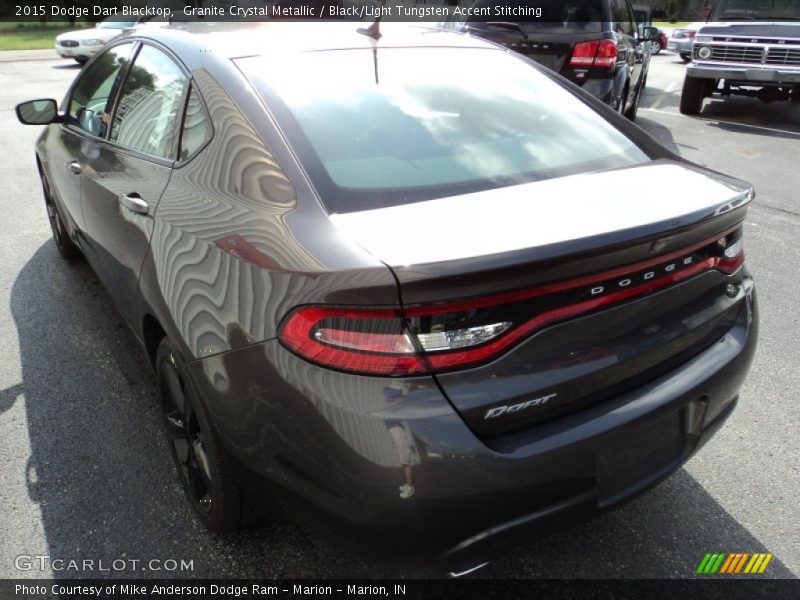 Granite Crystal Metallic / Black/Light Tungsten Accent Stitching 2015 Dodge Dart Blacktop