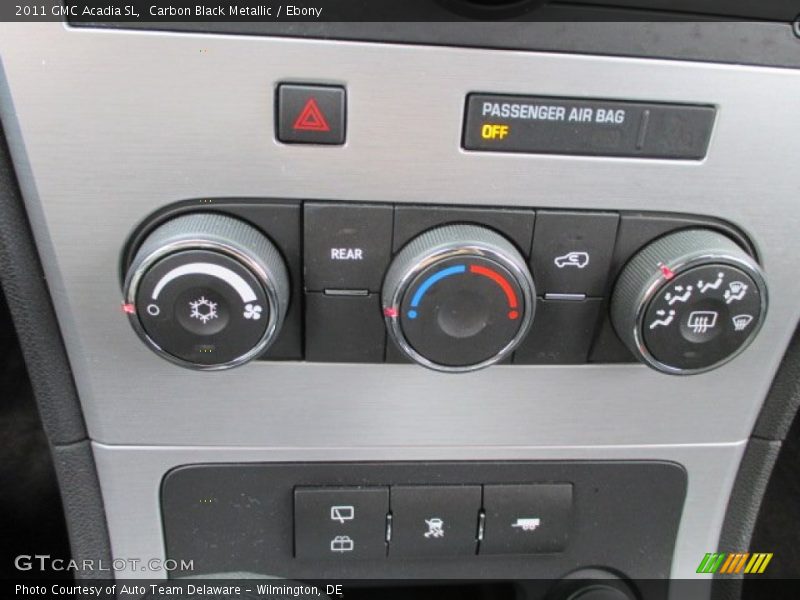 Carbon Black Metallic / Ebony 2011 GMC Acadia SL