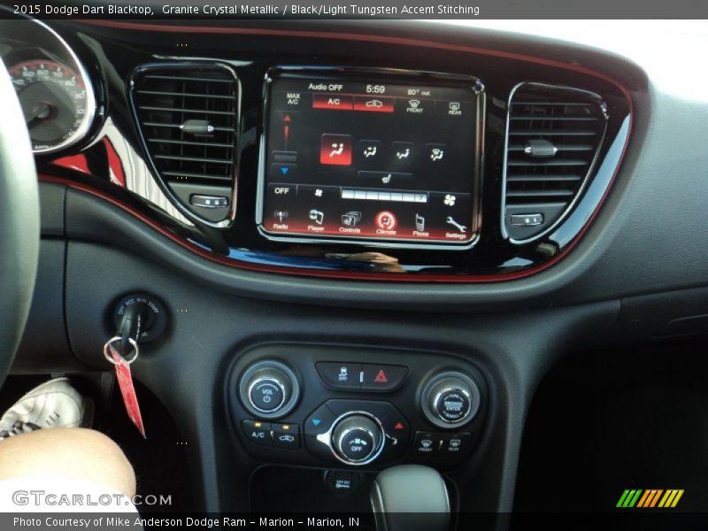 Controls of 2015 Dart Blacktop
