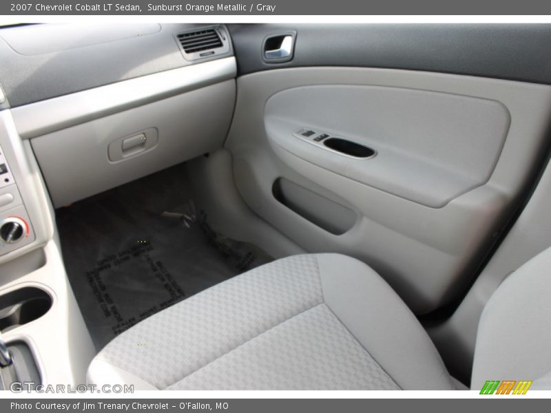 Sunburst Orange Metallic / Gray 2007 Chevrolet Cobalt LT Sedan