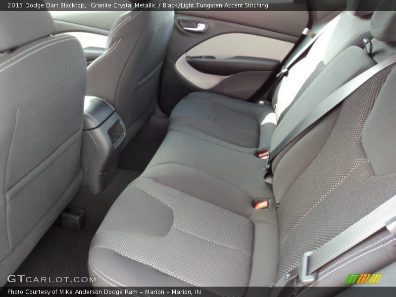 Granite Crystal Metallic / Black/Light Tungsten Accent Stitching 2015 Dodge Dart Blacktop