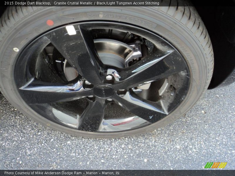 Granite Crystal Metallic / Black/Light Tungsten Accent Stitching 2015 Dodge Dart Blacktop