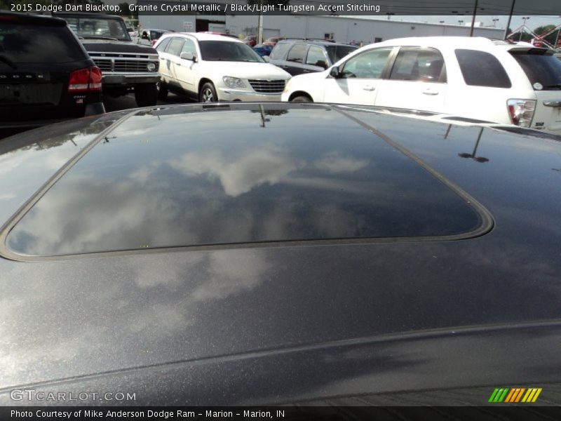 Granite Crystal Metallic / Black/Light Tungsten Accent Stitching 2015 Dodge Dart Blacktop