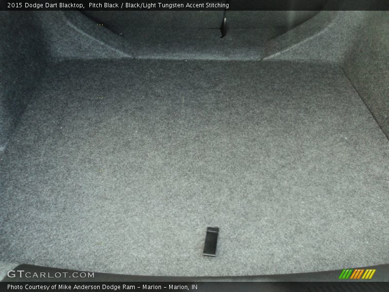Pitch Black / Black/Light Tungsten Accent Stitching 2015 Dodge Dart Blacktop