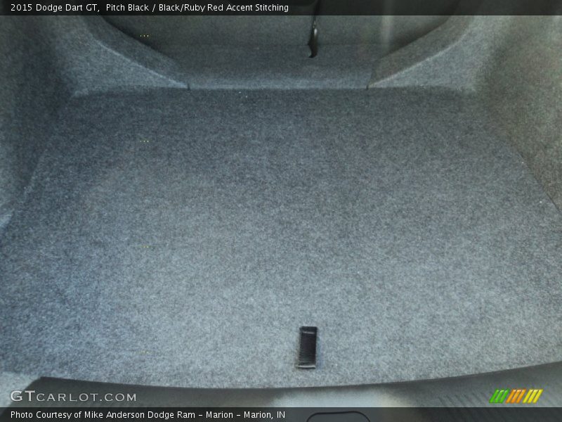 Pitch Black / Black/Ruby Red Accent Stitching 2015 Dodge Dart GT
