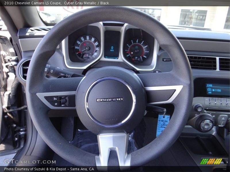Cyber Gray Metallic / Black 2010 Chevrolet Camaro LS Coupe