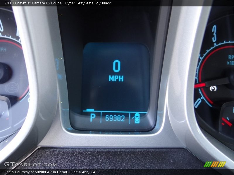 Cyber Gray Metallic / Black 2010 Chevrolet Camaro LS Coupe