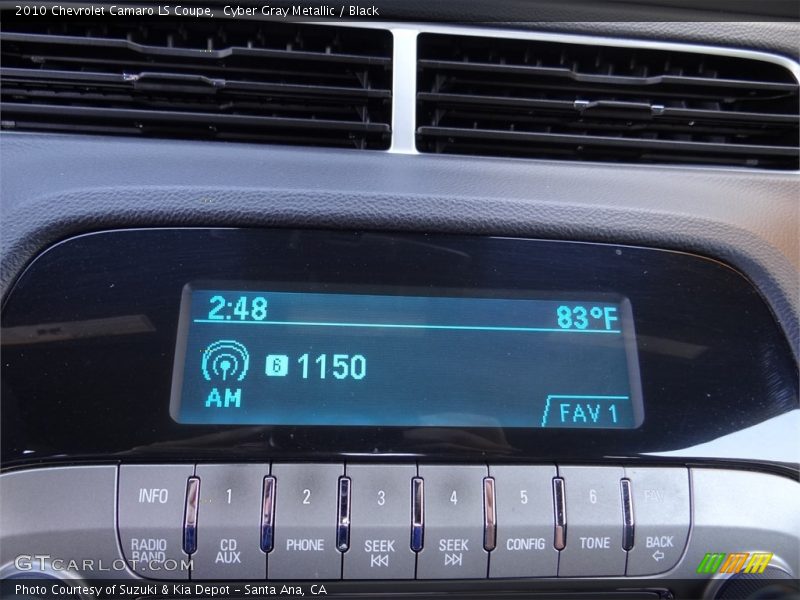 Cyber Gray Metallic / Black 2010 Chevrolet Camaro LS Coupe