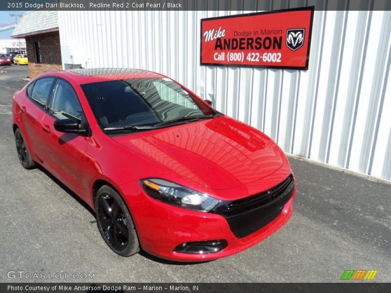 Redline Red 2 Coat Pearl / Black 2015 Dodge Dart Blacktop