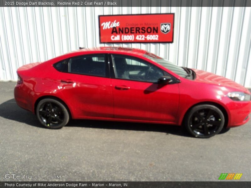 Redline Red 2 Coat Pearl / Black 2015 Dodge Dart Blacktop