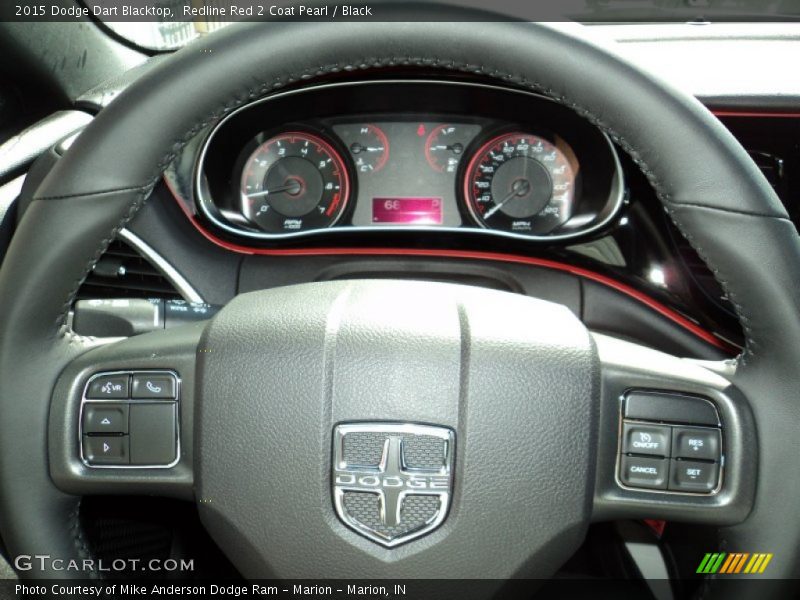 Redline Red 2 Coat Pearl / Black 2015 Dodge Dart Blacktop