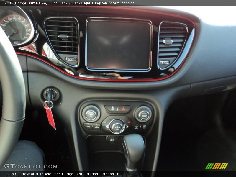 Pitch Black / Black/Light Tungsten Accent Stitching 2015 Dodge Dart Rallye