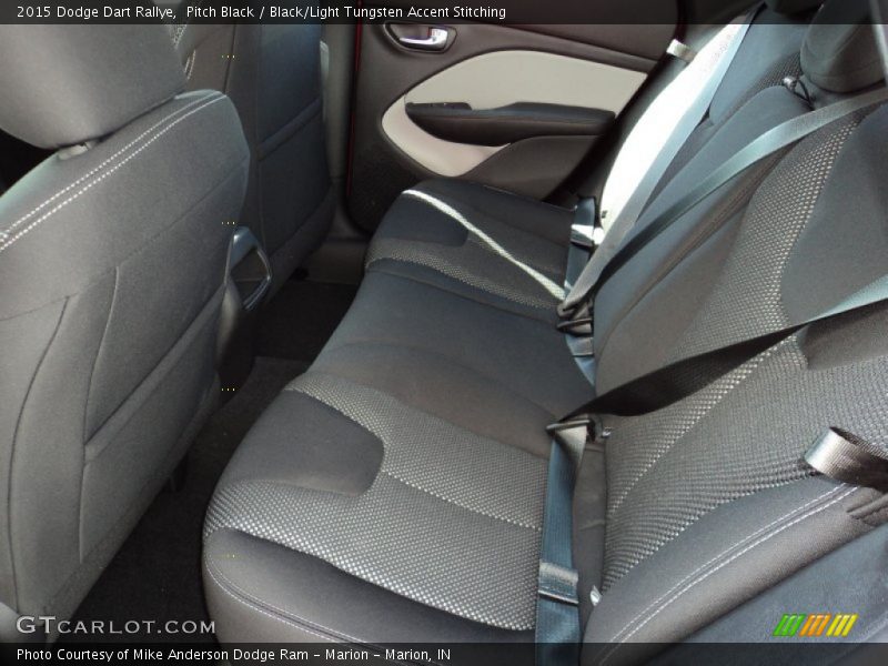 Pitch Black / Black/Light Tungsten Accent Stitching 2015 Dodge Dart Rallye