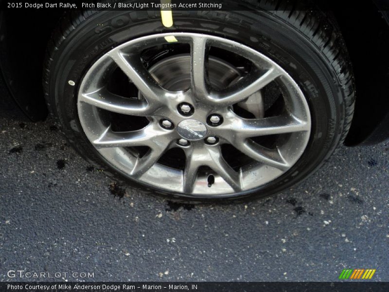 Pitch Black / Black/Light Tungsten Accent Stitching 2015 Dodge Dart Rallye