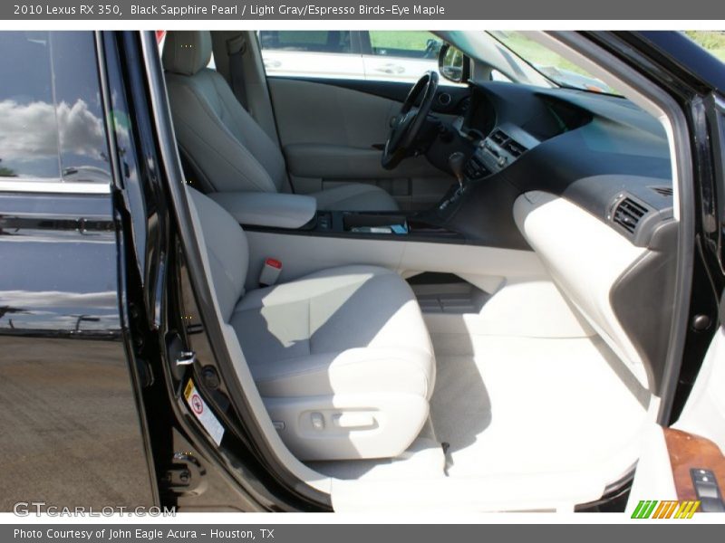 Black Sapphire Pearl / Light Gray/Espresso Birds-Eye Maple 2010 Lexus RX 350