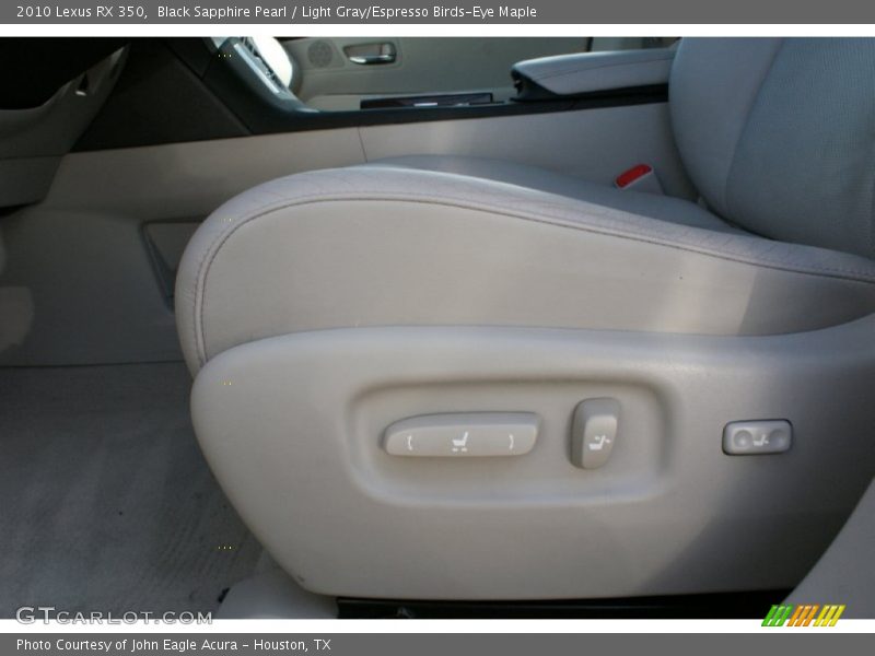 Black Sapphire Pearl / Light Gray/Espresso Birds-Eye Maple 2010 Lexus RX 350