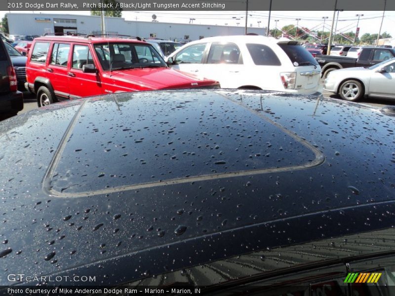 Pitch Black / Black/Light Tungsten Accent Stitching 2015 Dodge Dart Rallye