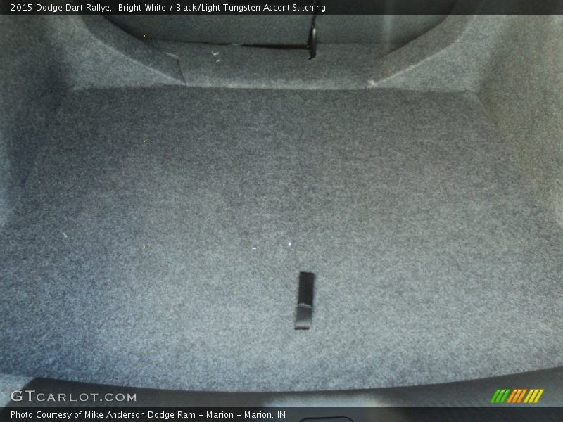 Bright White / Black/Light Tungsten Accent Stitching 2015 Dodge Dart Rallye
