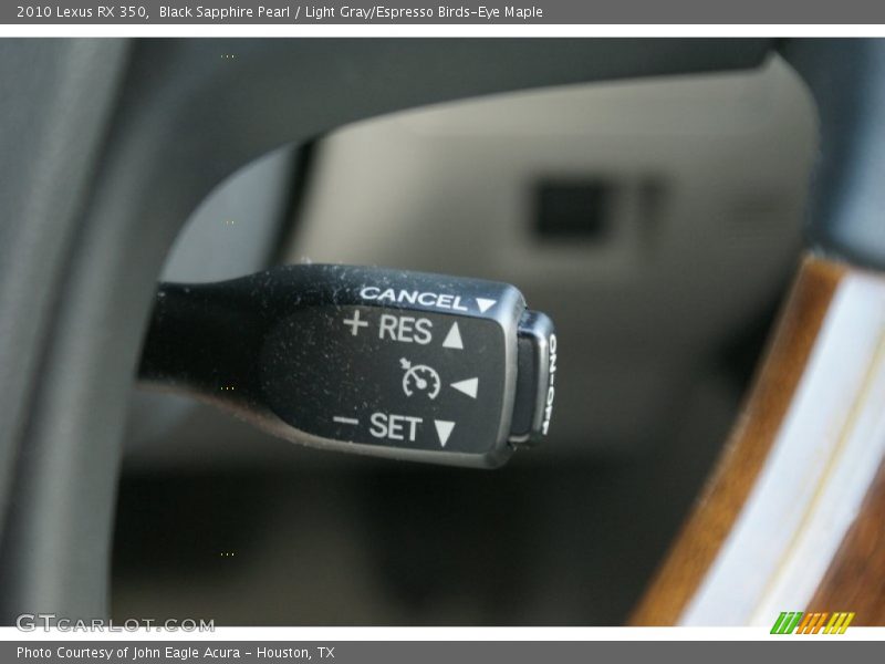 Black Sapphire Pearl / Light Gray/Espresso Birds-Eye Maple 2010 Lexus RX 350