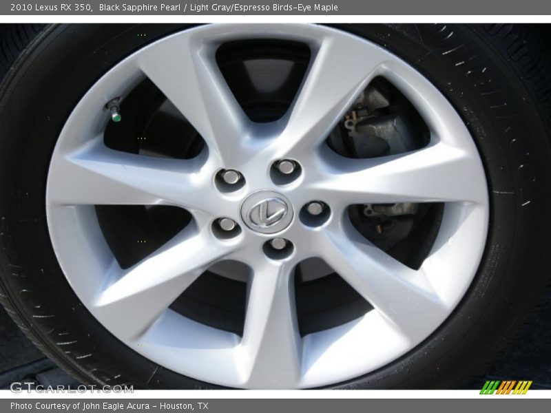 Black Sapphire Pearl / Light Gray/Espresso Birds-Eye Maple 2010 Lexus RX 350