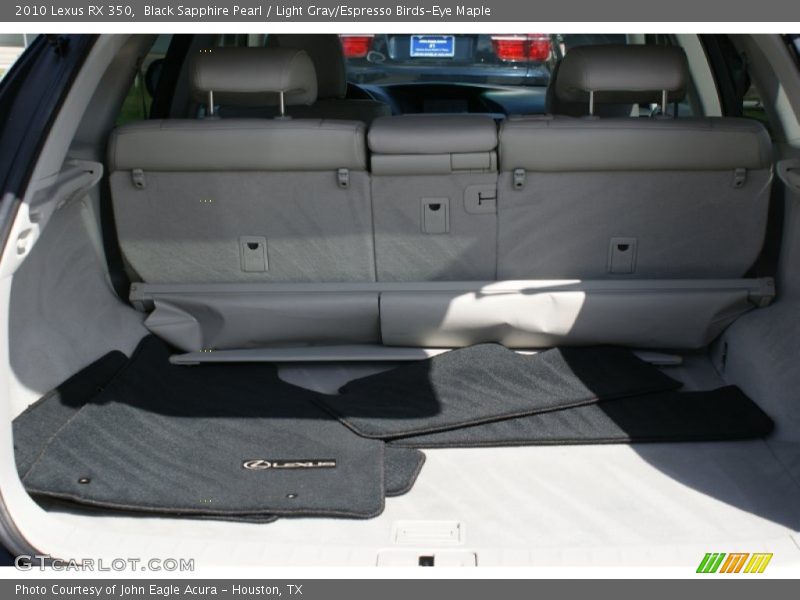 Black Sapphire Pearl / Light Gray/Espresso Birds-Eye Maple 2010 Lexus RX 350